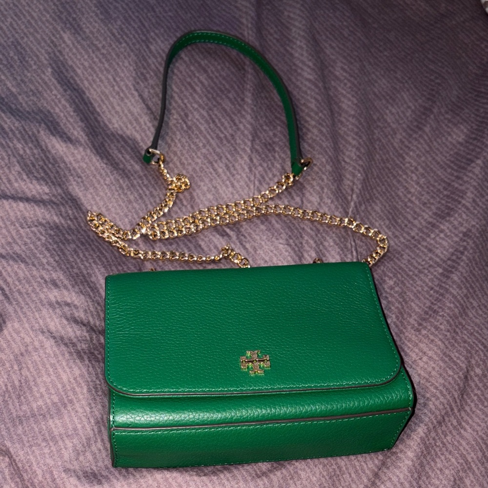Green Leather Crossbody Bag